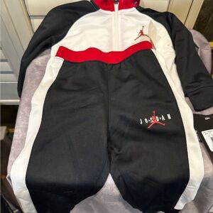Jordan Black and White Matching‎ Sets Footies Athletic Style12 months